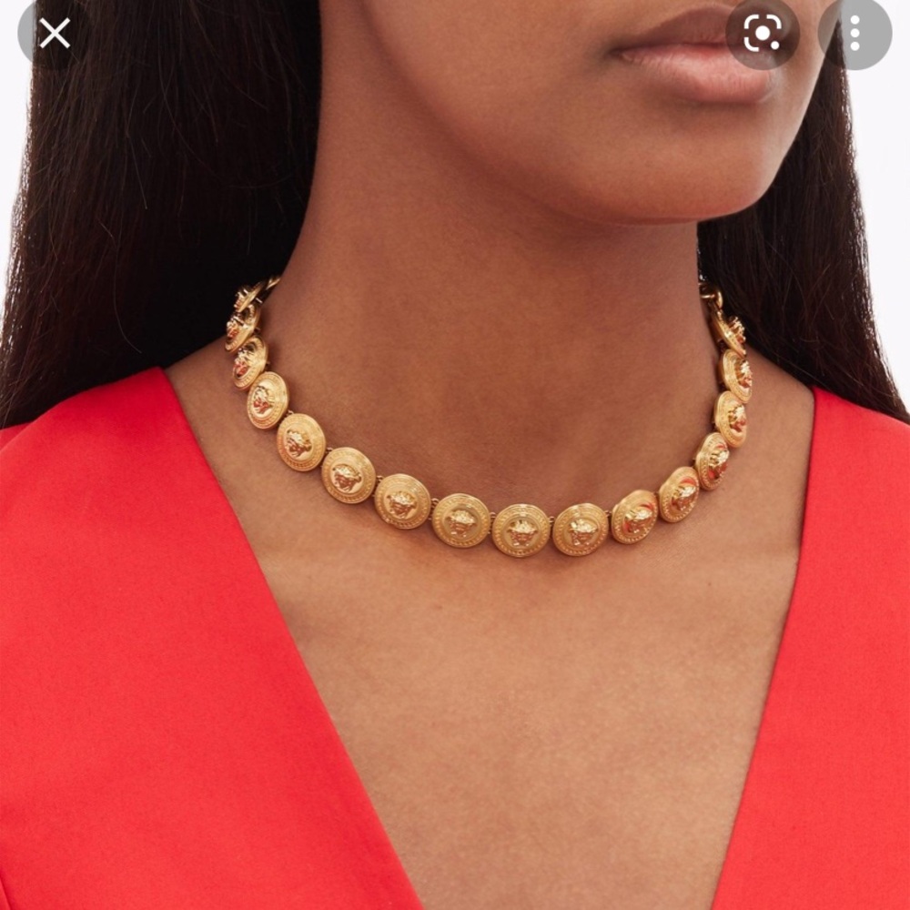 ❌SOLD❌VERSACE MEDALLION CHOKER NECKLACE